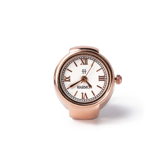 Rose gold ring watch by Harmon Watch Co.
